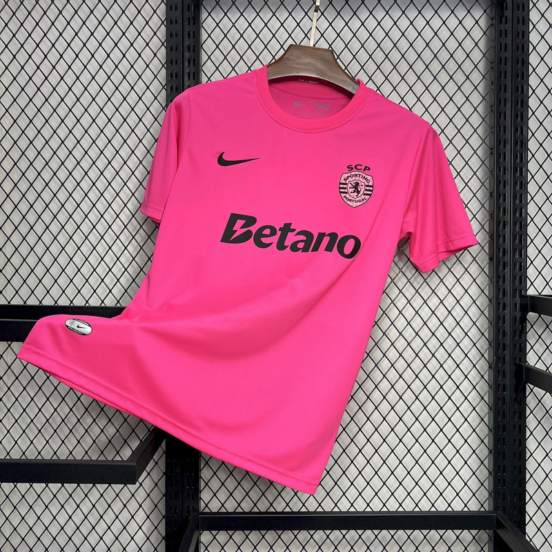 Camisa Sporting Outubro Rosa 24/25 - Nike Torcedor Masculina