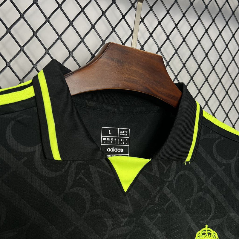 Camisa Real Madrid Black And Neon Unique 24/25 - Adidas Torcedor Masculina