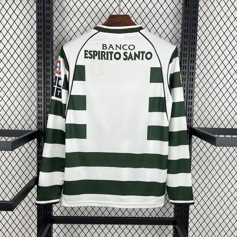 Camisa Sporting Titular 01/02 - Versão Retro Manga Comprida