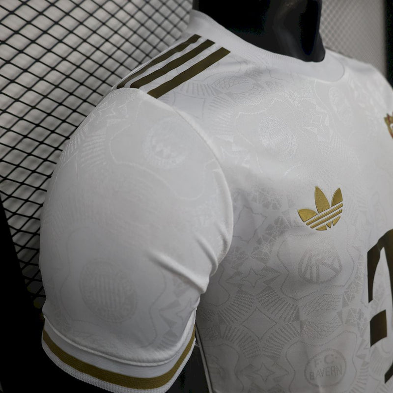 Camisa Bayern De Munique 125 Anos-Branca 24/25 - Versão Jogador
