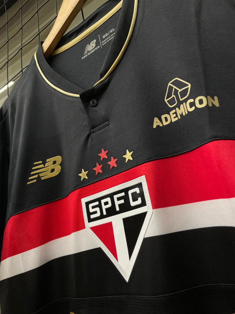 Camisa São Paulo III 25/26 - Torcedor Masculina - Preta e Dourado