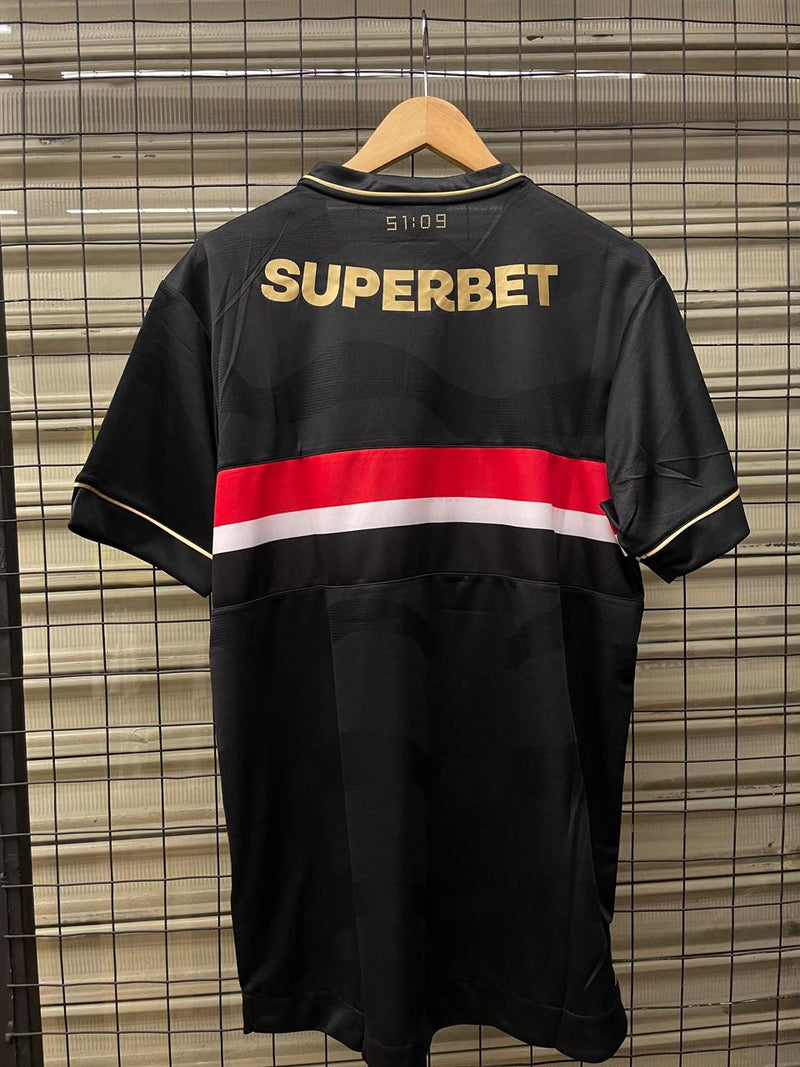 Camisa São Paulo III 25/26 - Torcedor Masculina - Preta e Dourado